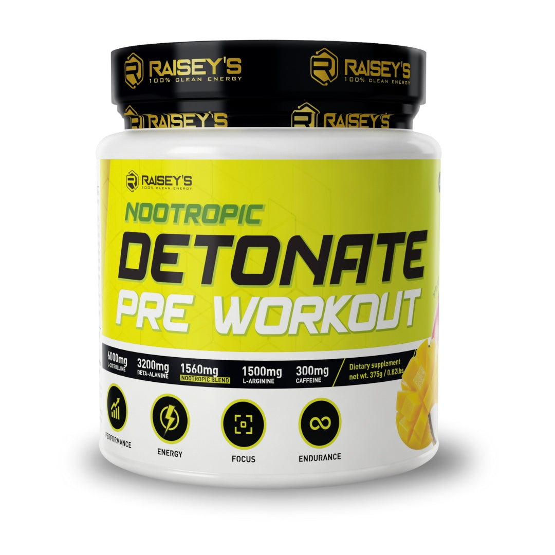 DETONATE Nootropic Pre-Workout Supplement