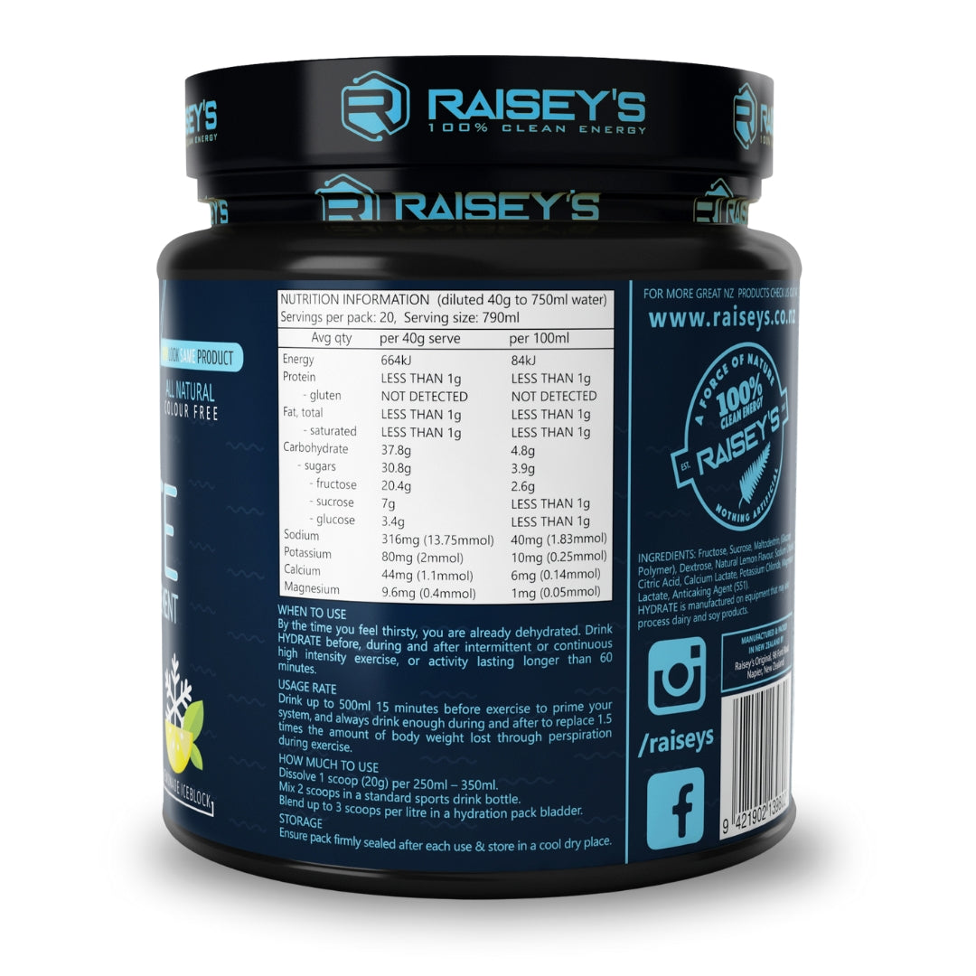 HYDRATE Electrolyte Sports Drink with Taste & Style