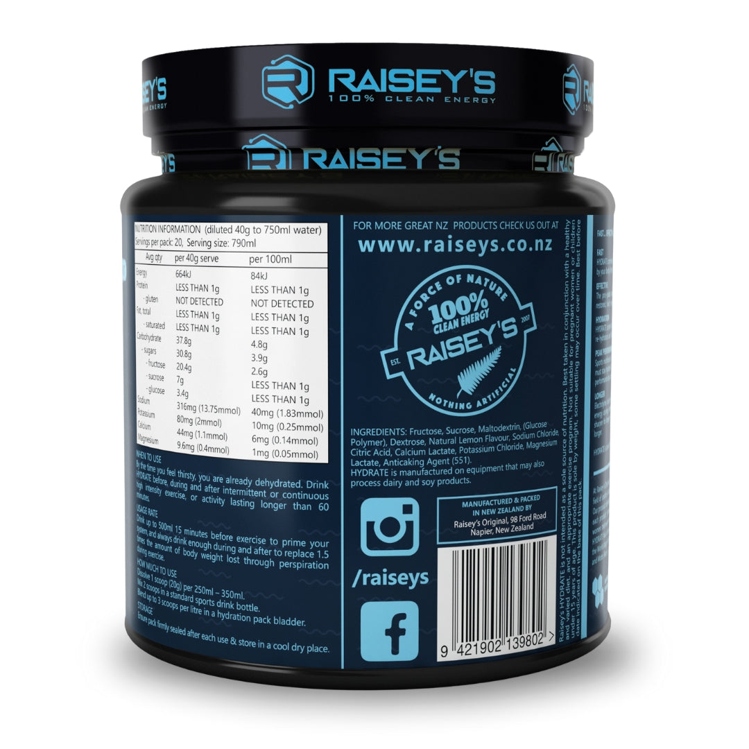 HYDRATE Electrolyte Sports Drink with Taste & Style