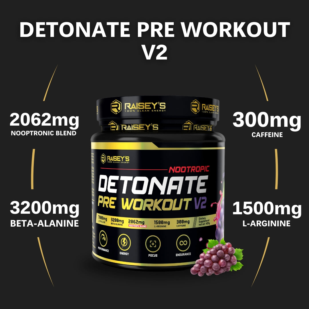DETONATE V2 NOOTROPIC Pre-Workout