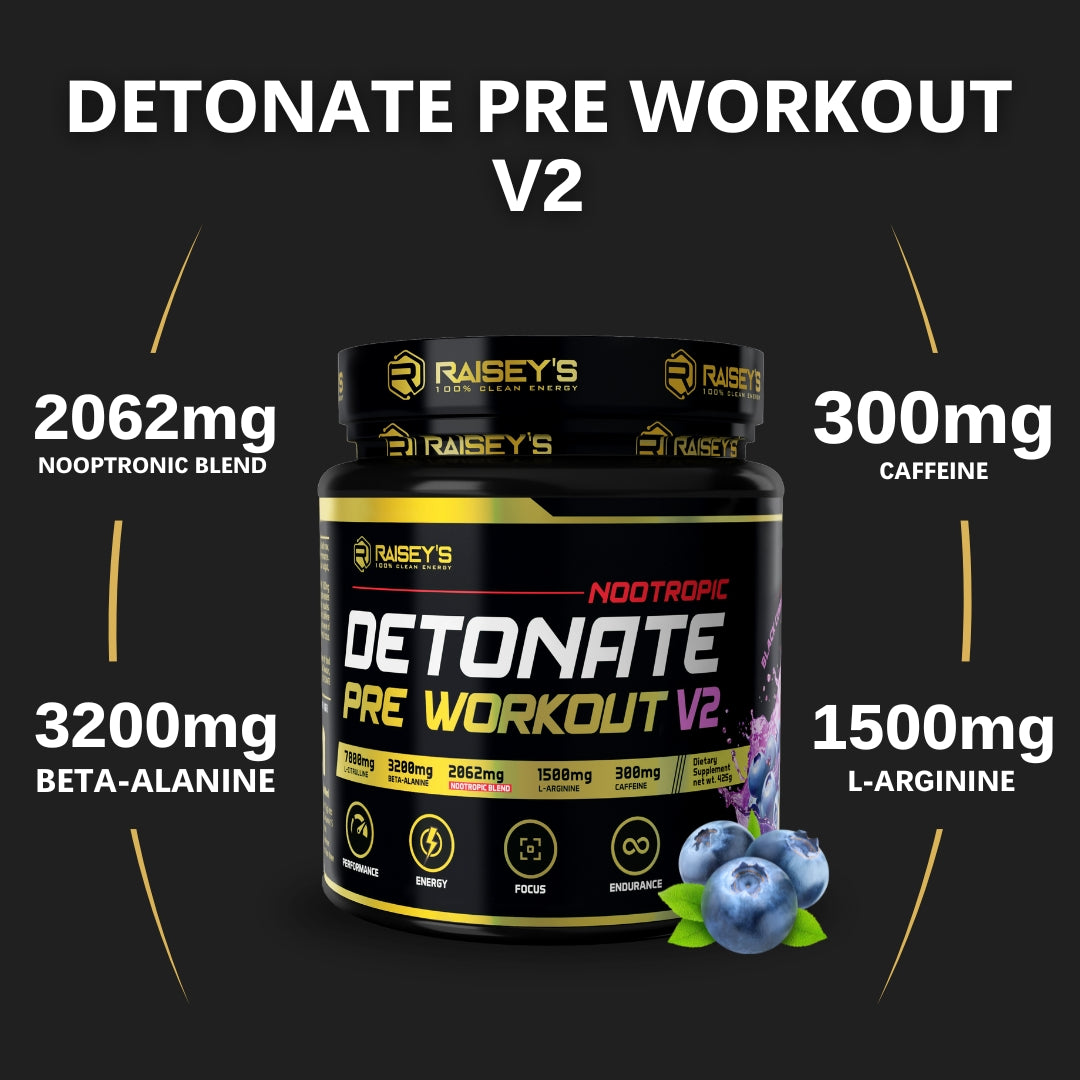 DETONATE V2 NOOTROPIC Pre-Workout