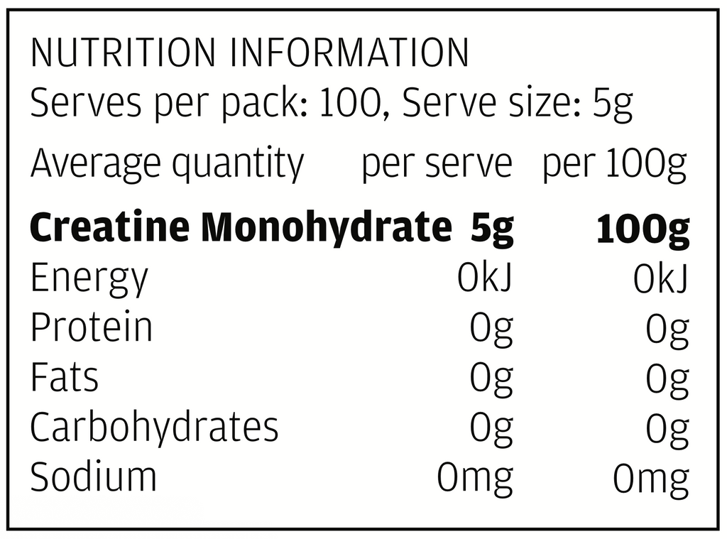 CREATINE MONOHYDRATE Refill Pack