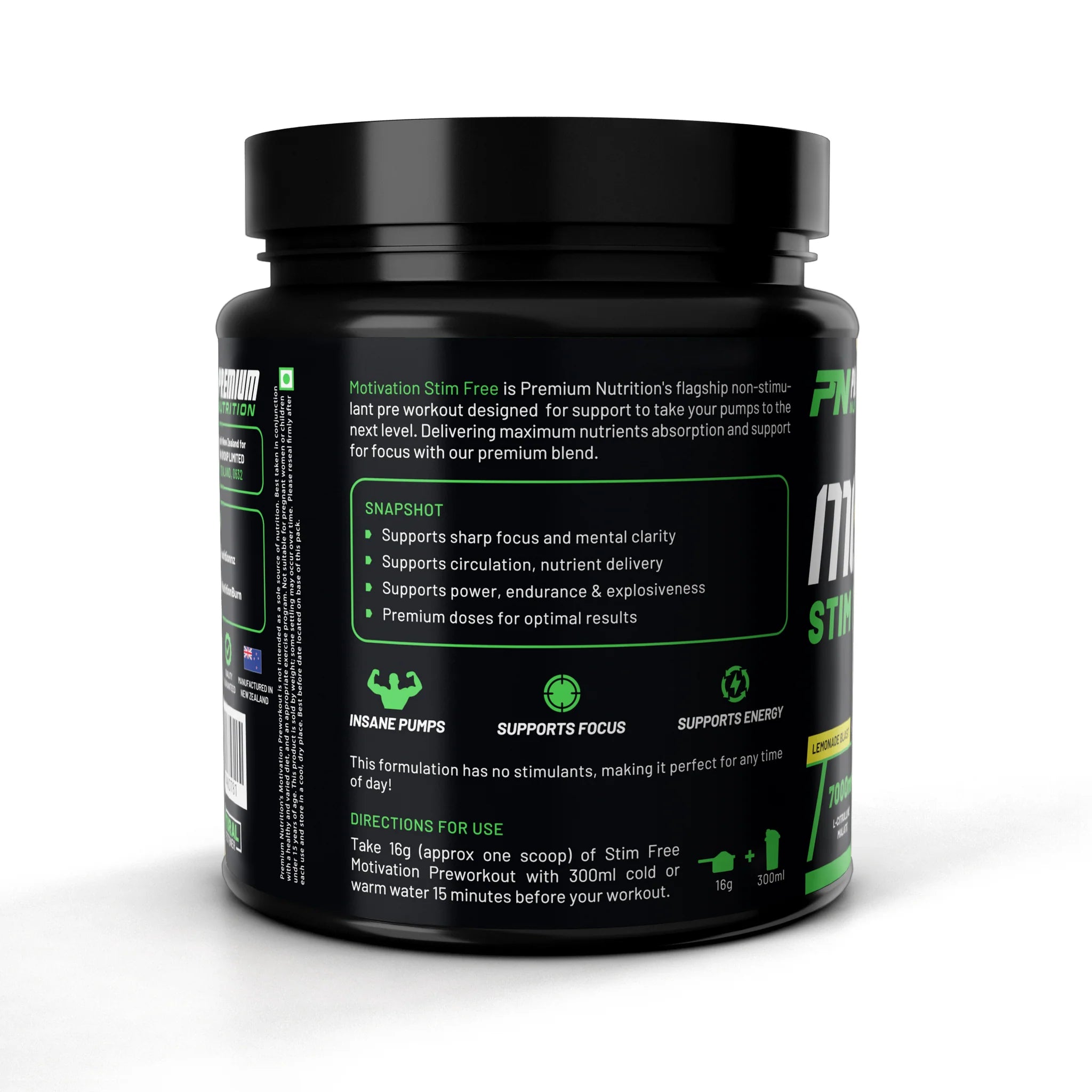 Premium MOTIVATION Stim Free Pre-Workout 400g
