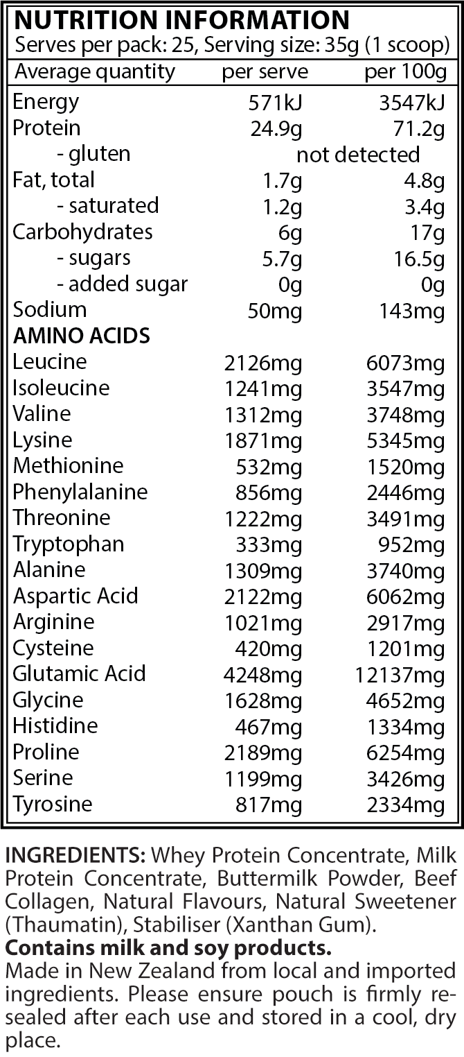 PRO ACTIVE WHEY CONCENTRATE  + COLLAGEN BLEND