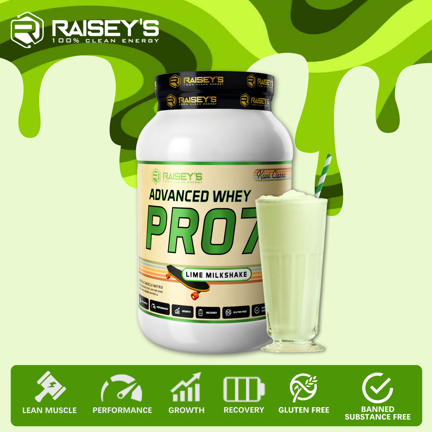 PRO75 KIWI CLASSIC Whey Protein 1kg